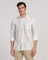 Linen Casual Beige Printed Shirt - Shadow