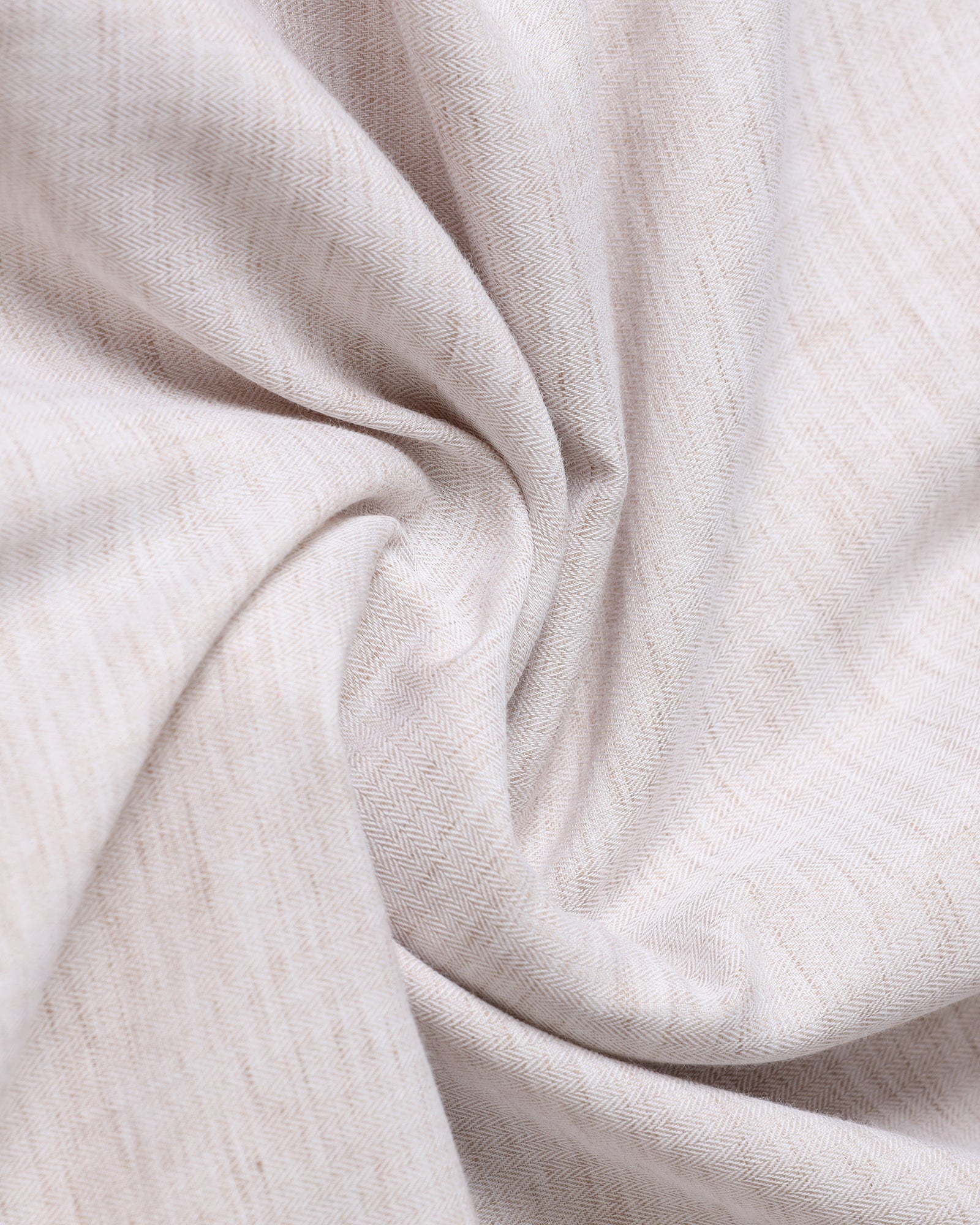 Casual Beige Solid Shirt - Josko