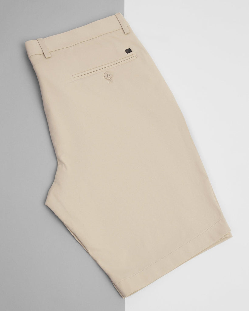 TechPro Casual Beige Solid Shorts - Serry