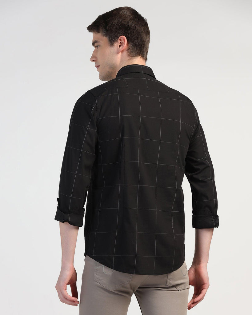 Casual Black Check Shirt - Meester