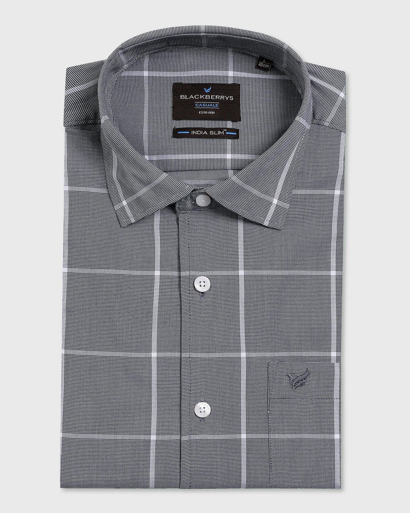 Casual Black Check Shirt - Tempe