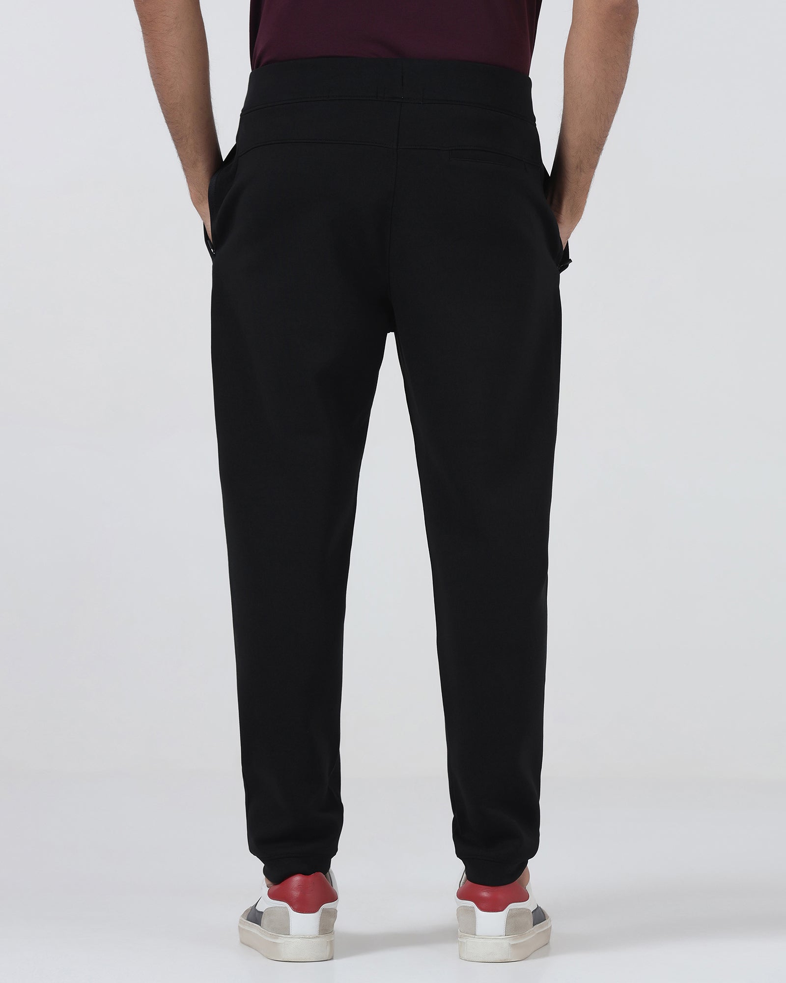 Casual Black Solid Jogger - Ryukk