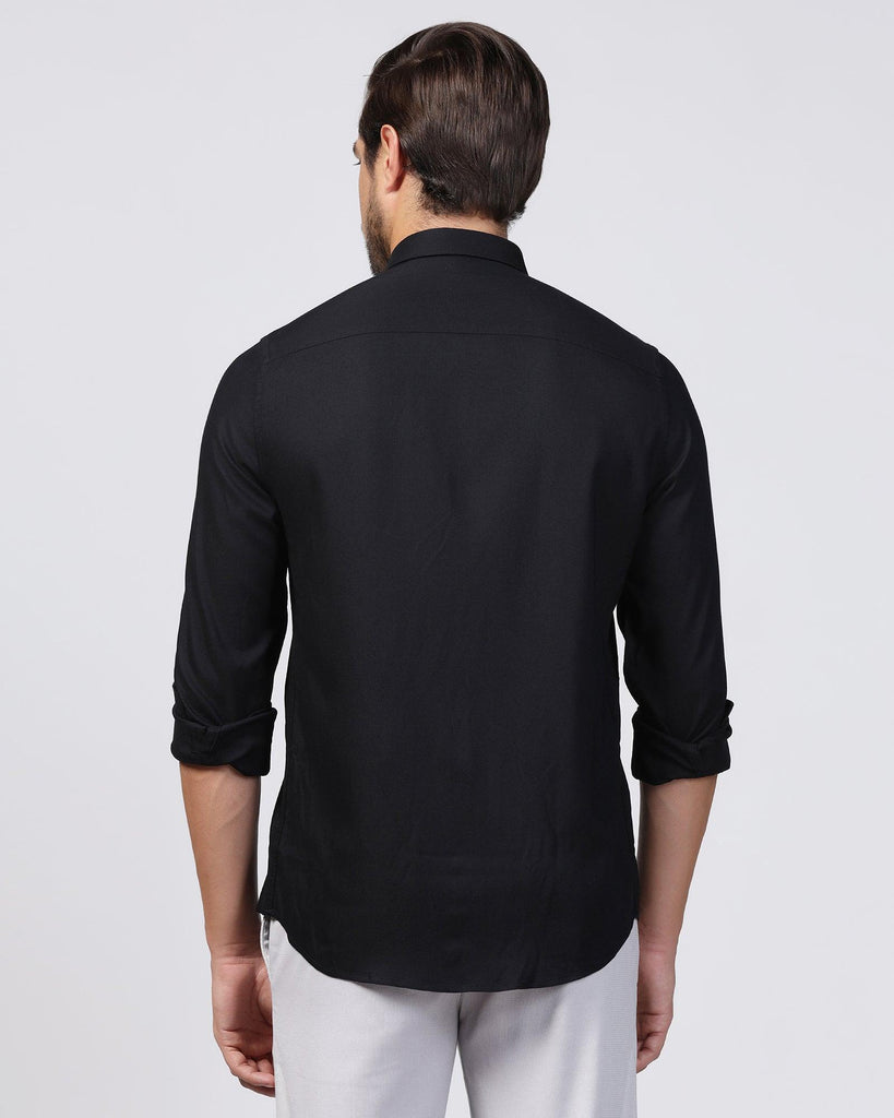 Casual Black Solid Shirt - Gerald