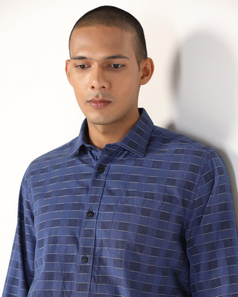 Casual Blue Check Shirt - Core