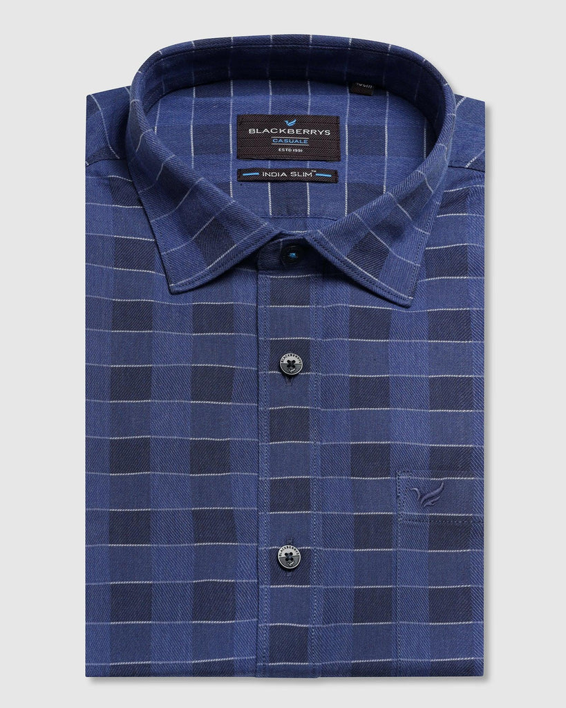 Casual Blue Check Shirt - Core