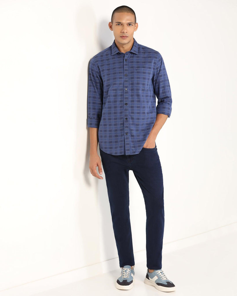 Casual Blue Check Shirt - Core