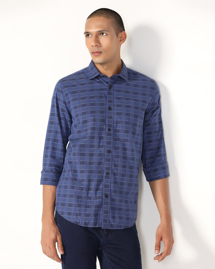 Casual Blue Check Shirt - Core