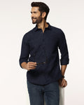 Casual Blue Printed Shirt - Mercer