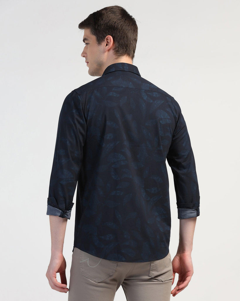 Casual Blue Printed Shirt - Nino