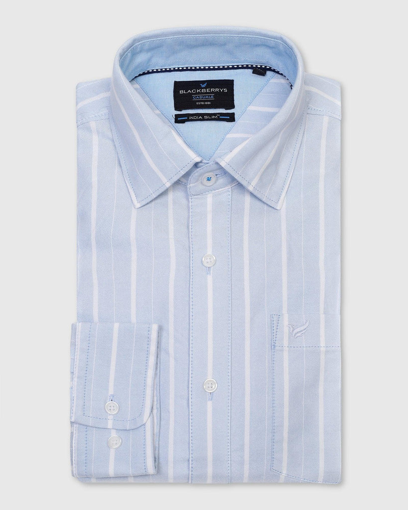 Casual Blue Stripe Shirt - Cooper