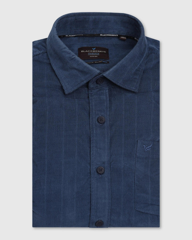 Casual Blue Stripe Shirt - Liam