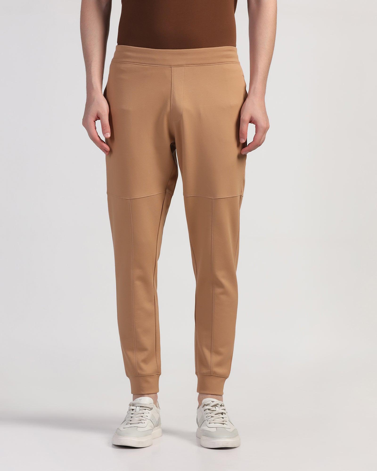 Casual Camel Solid Jogger - Jean - Blackberrys