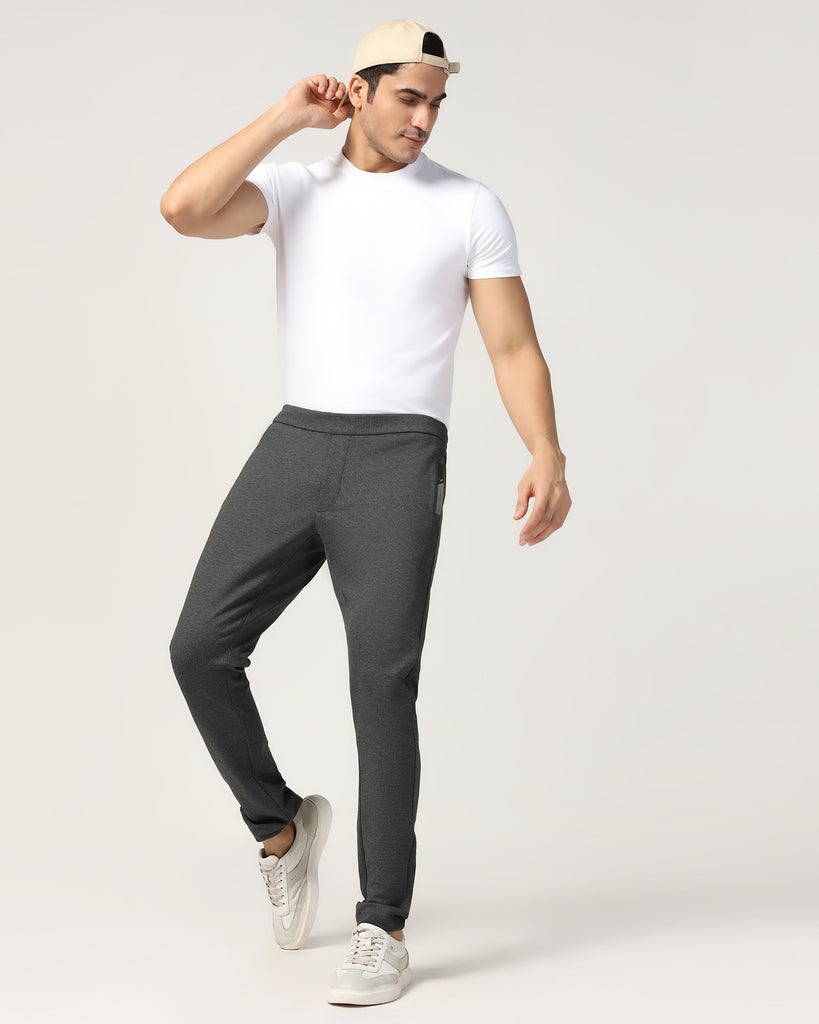 Casual Charcoal Solid Jogger - Labo