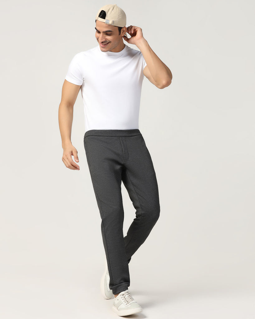 Casual Charcoal Solid Jogger - Labo