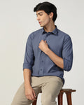 Casual Dark Grey Check Shirt - Xavier