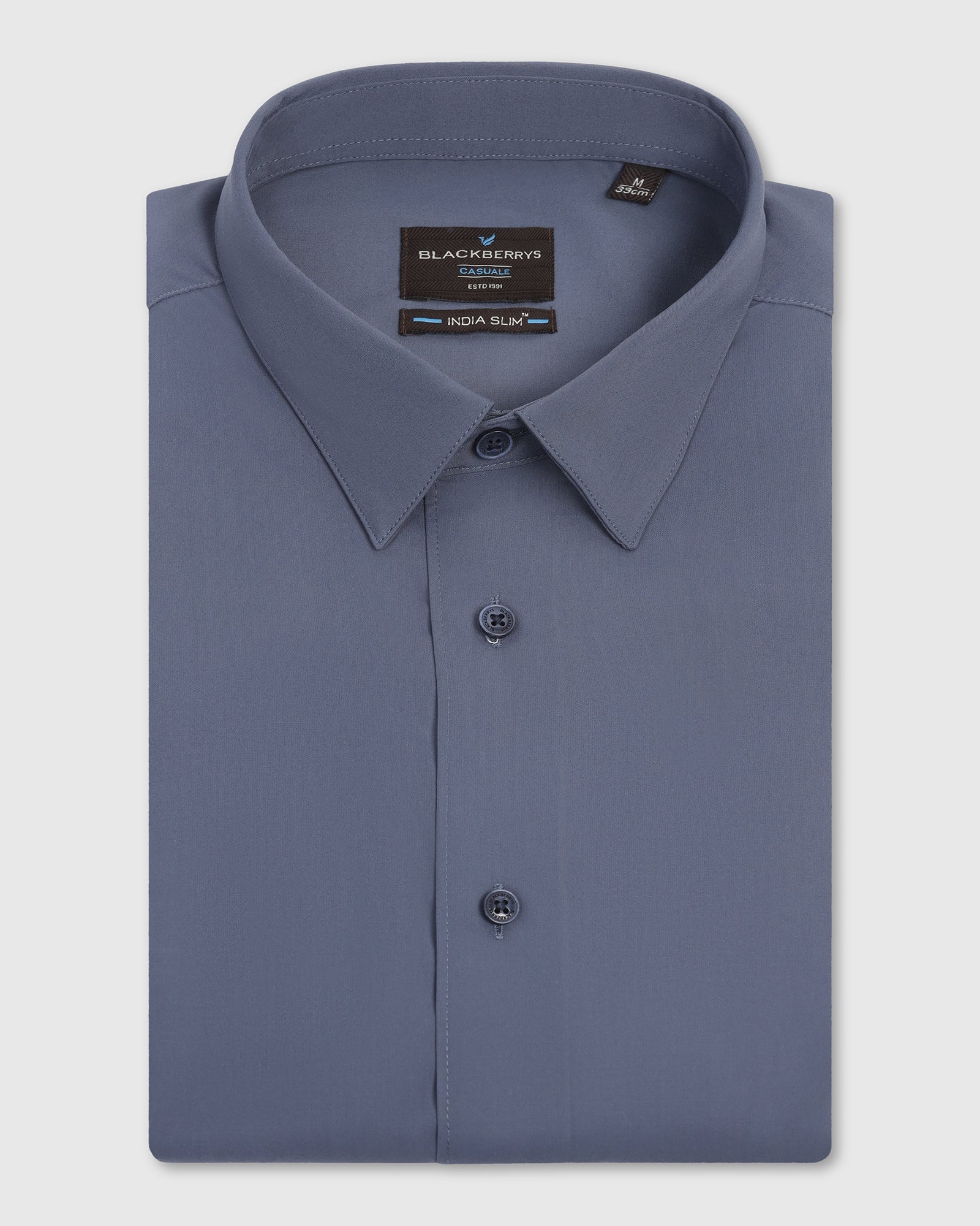 Casual Dark Grey Check Shirt - Xavier