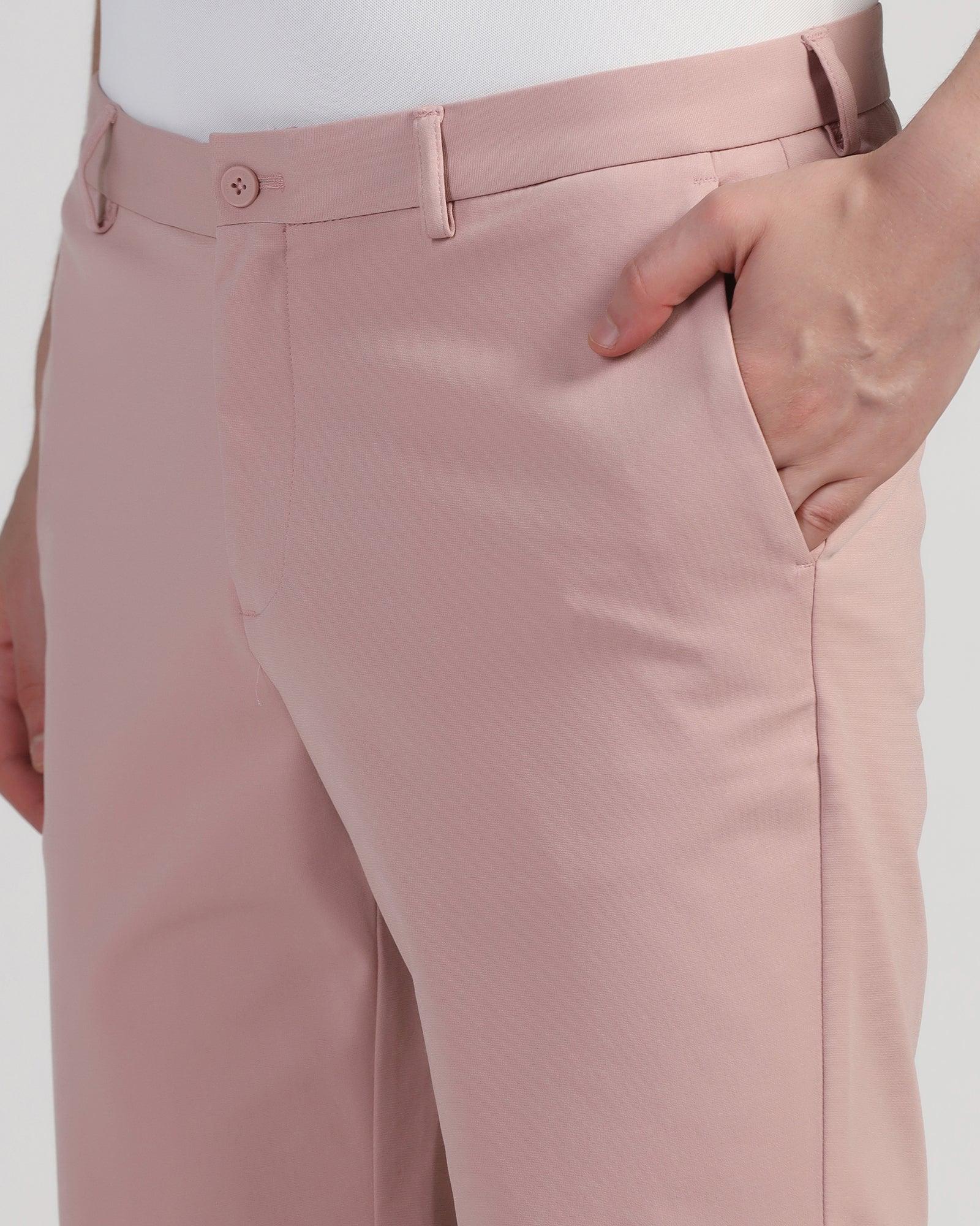 TechPro Casual Dusty Pink Solid Shorts - Serry