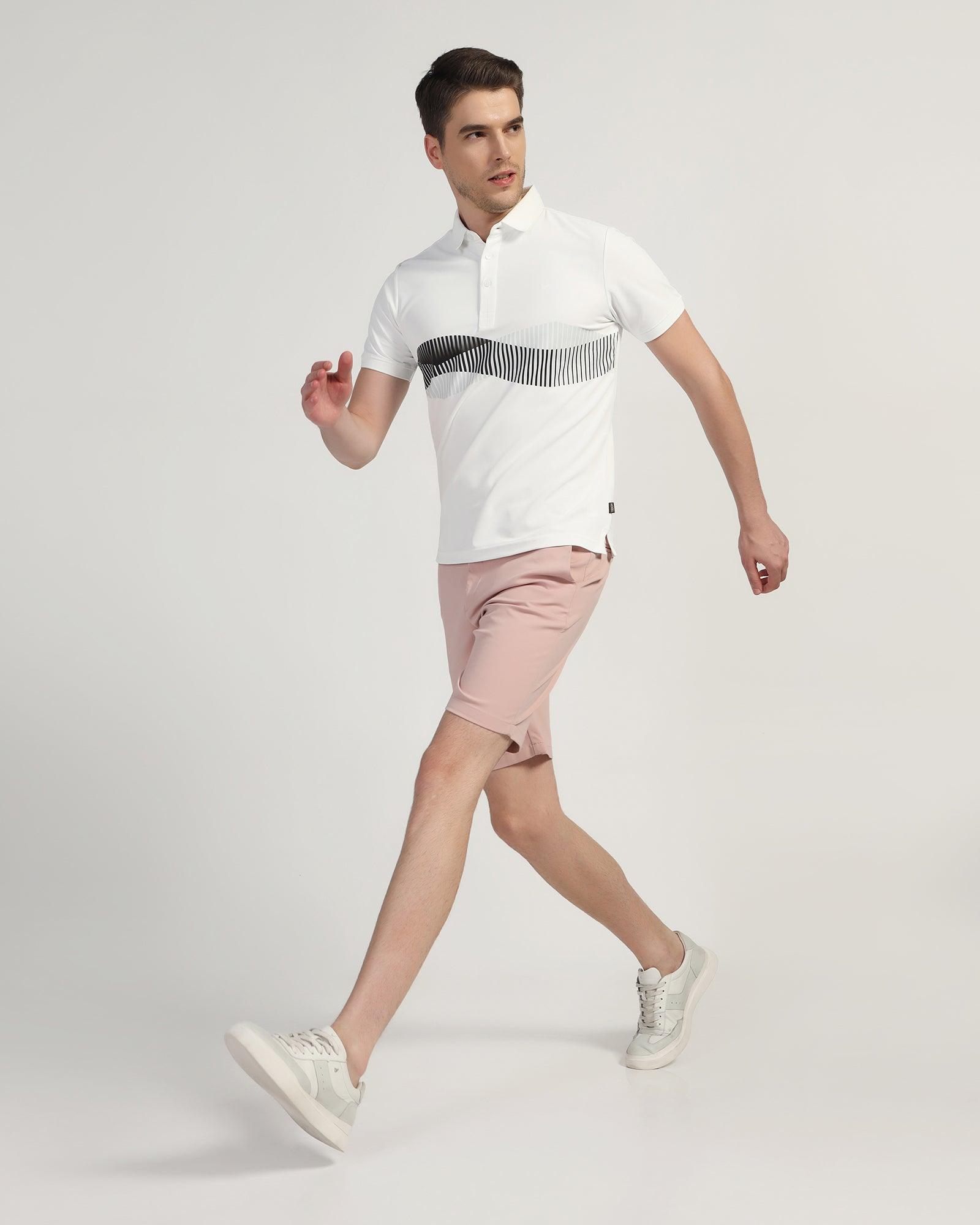 TechPro Casual Dusty Pink Solid Shorts - Serry
