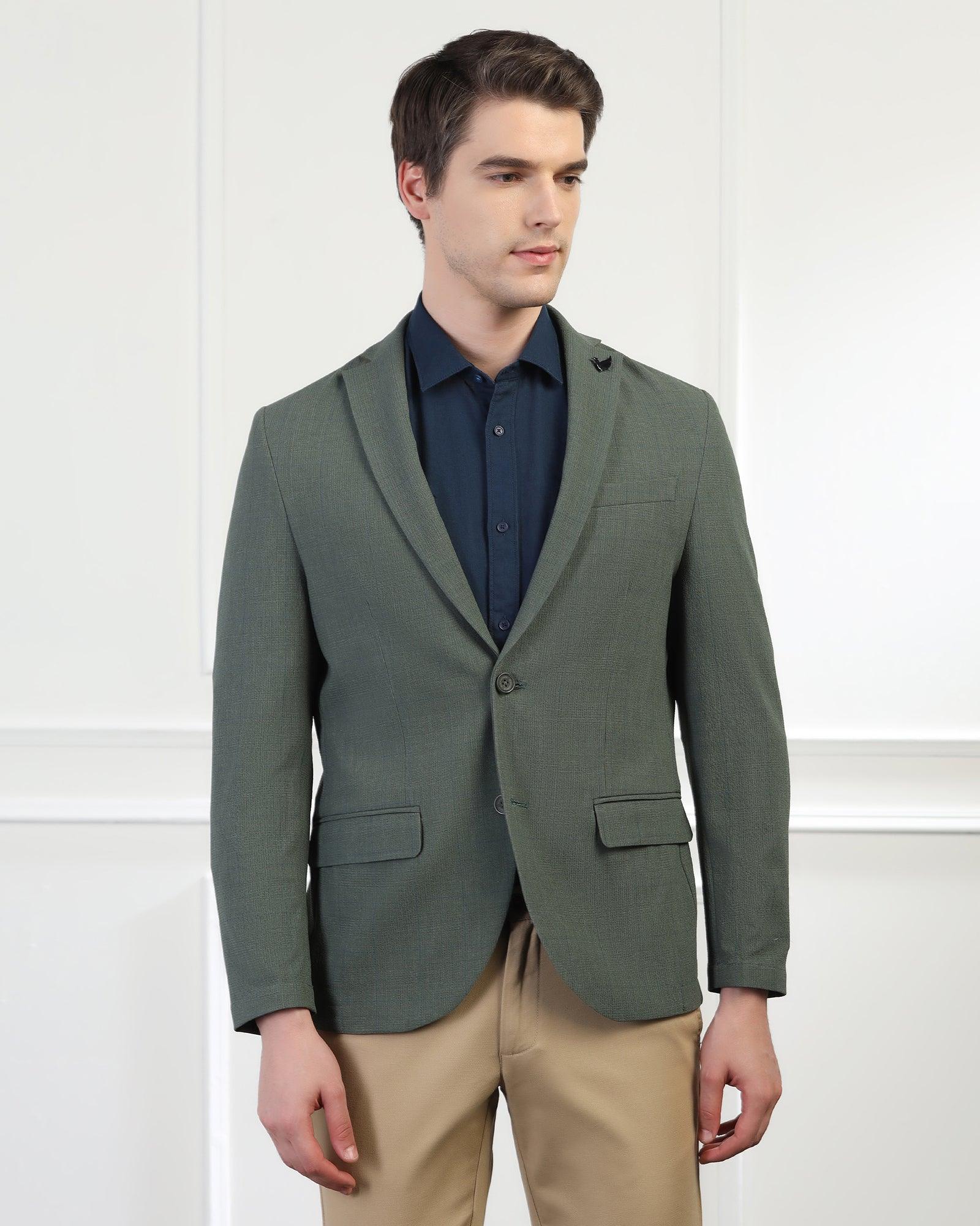 Blackberry Blazer Olive Green Blazer With Black Pants Buy