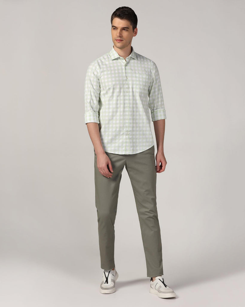 Casual Green Check Shirt - Torin