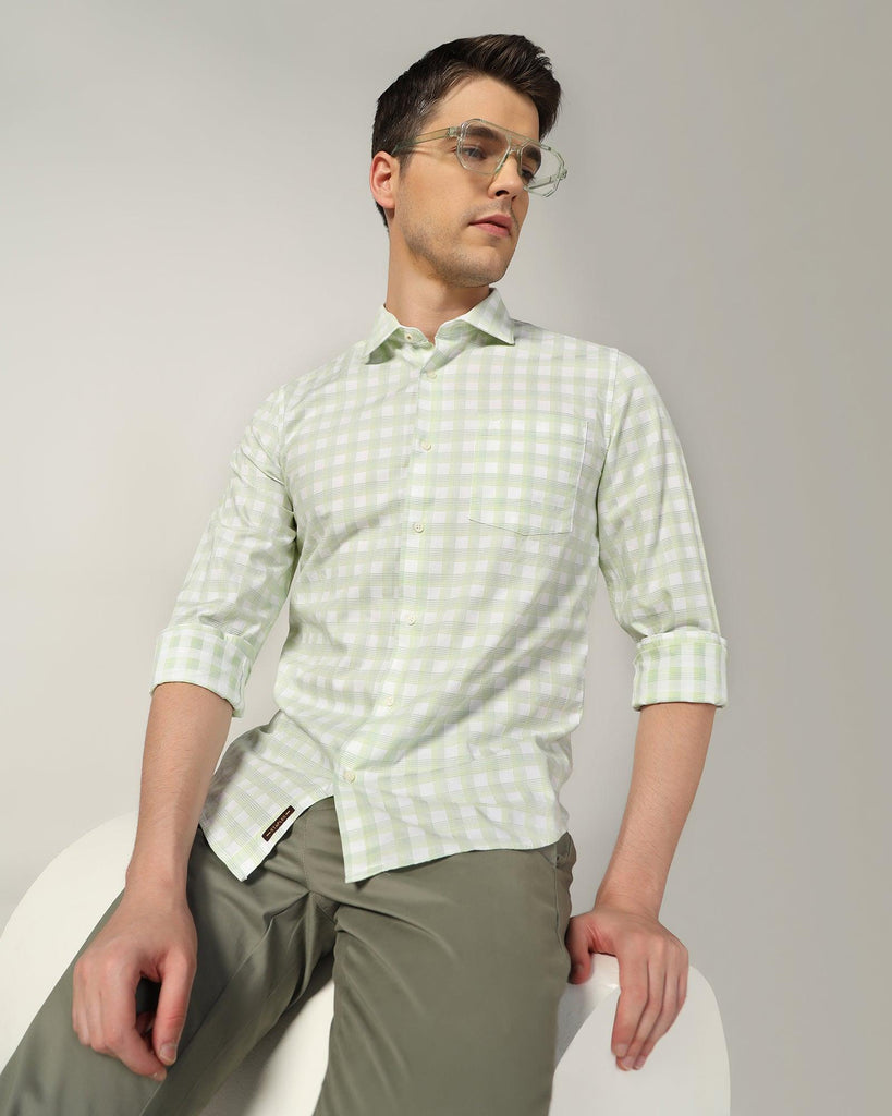 Casual Green Check Shirt - Torin