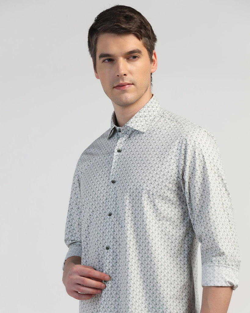 Casual Green Printed Shirt - Zain