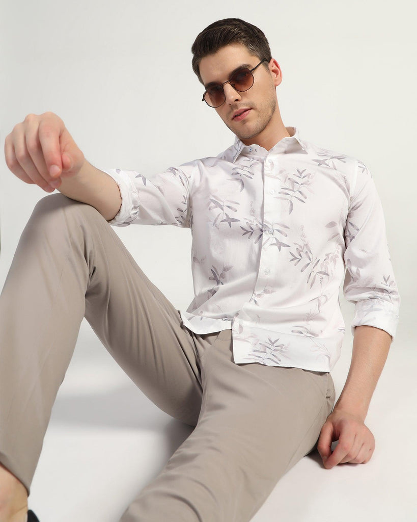 Casual Grey Printed Shirt - Kade