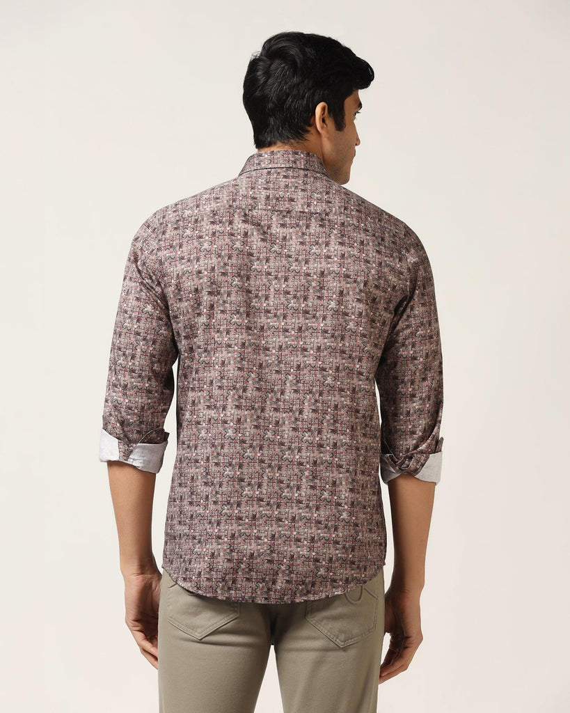 Casual Grey Printed Shirt - Keith