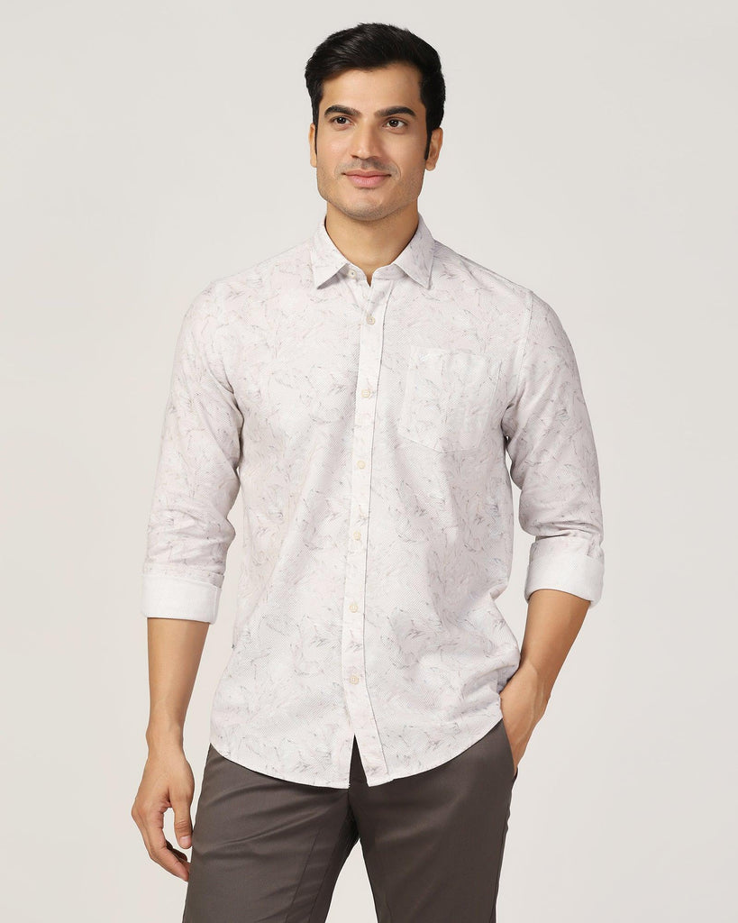 Casual Grey Printed Shirt - Nolan