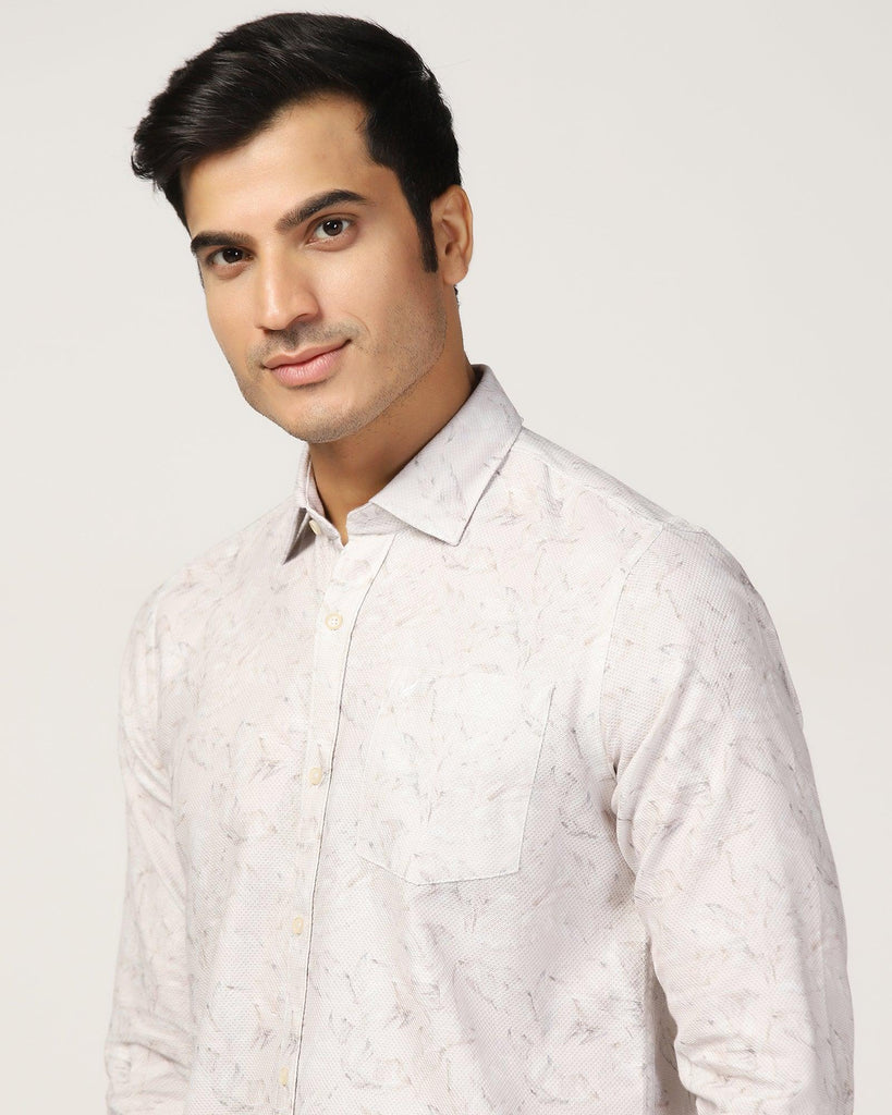 Casual Grey Printed Shirt - Nolan