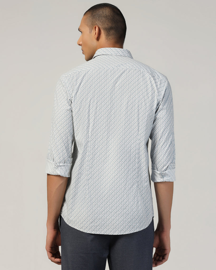 Casual Grey Printed Shirt - Zain