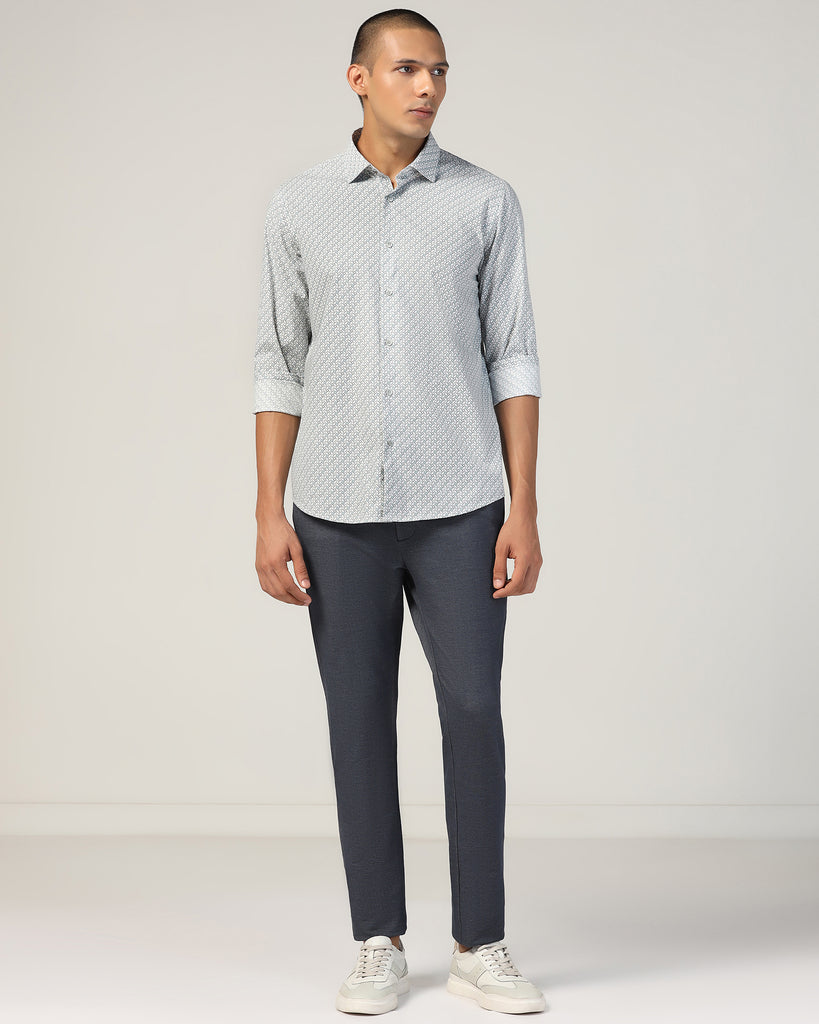 Casual Grey Printed Shirt - Zain