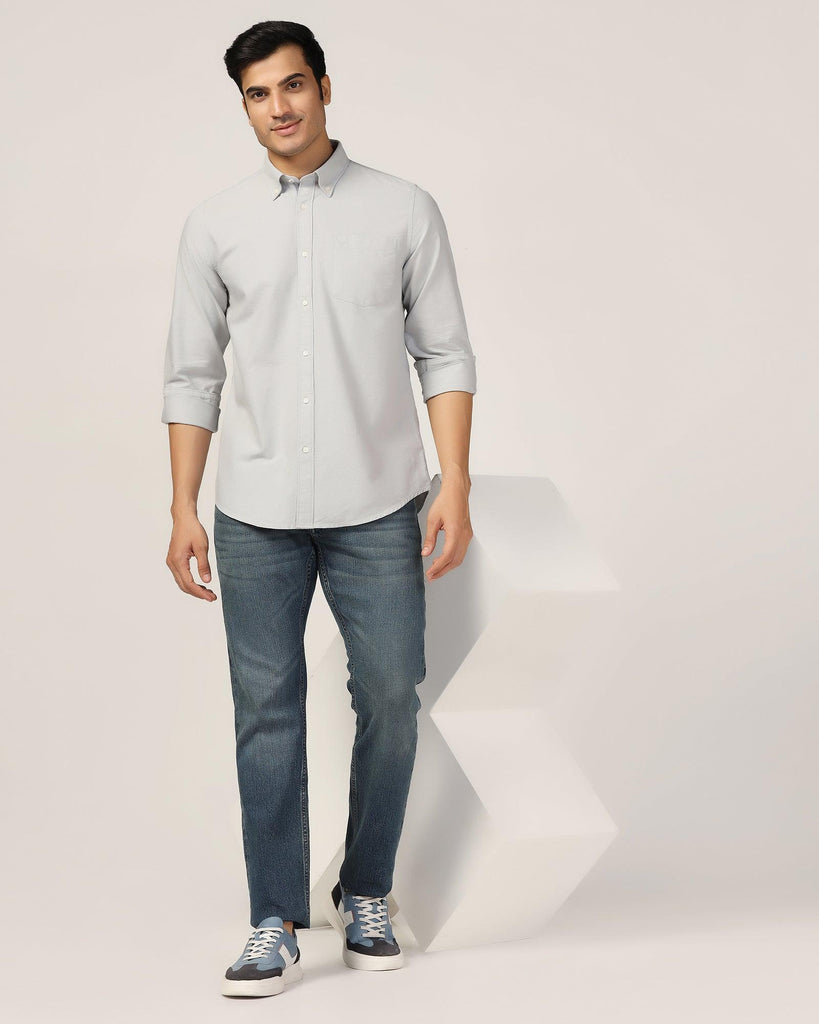 Casual Grey Solid Shirt - Molly