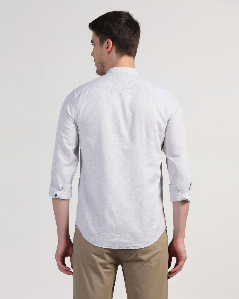 Casual Grey Textured Shirt - Lee