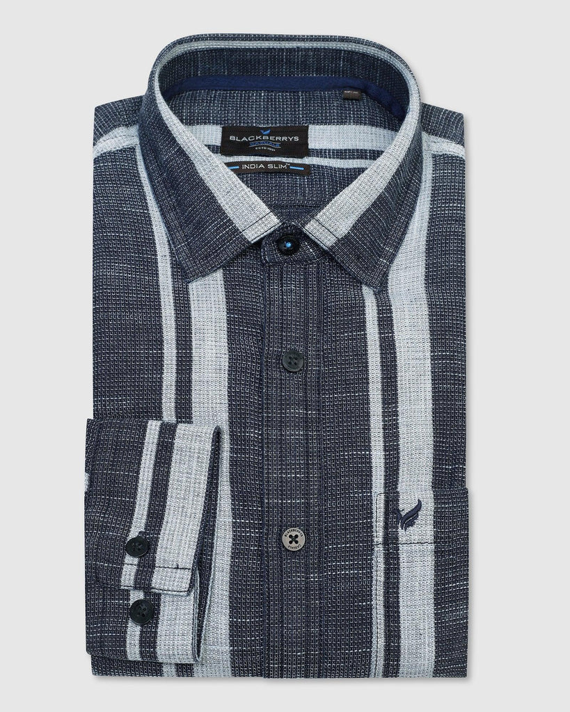 Casual Indigo Stripe Shirt - Jazz