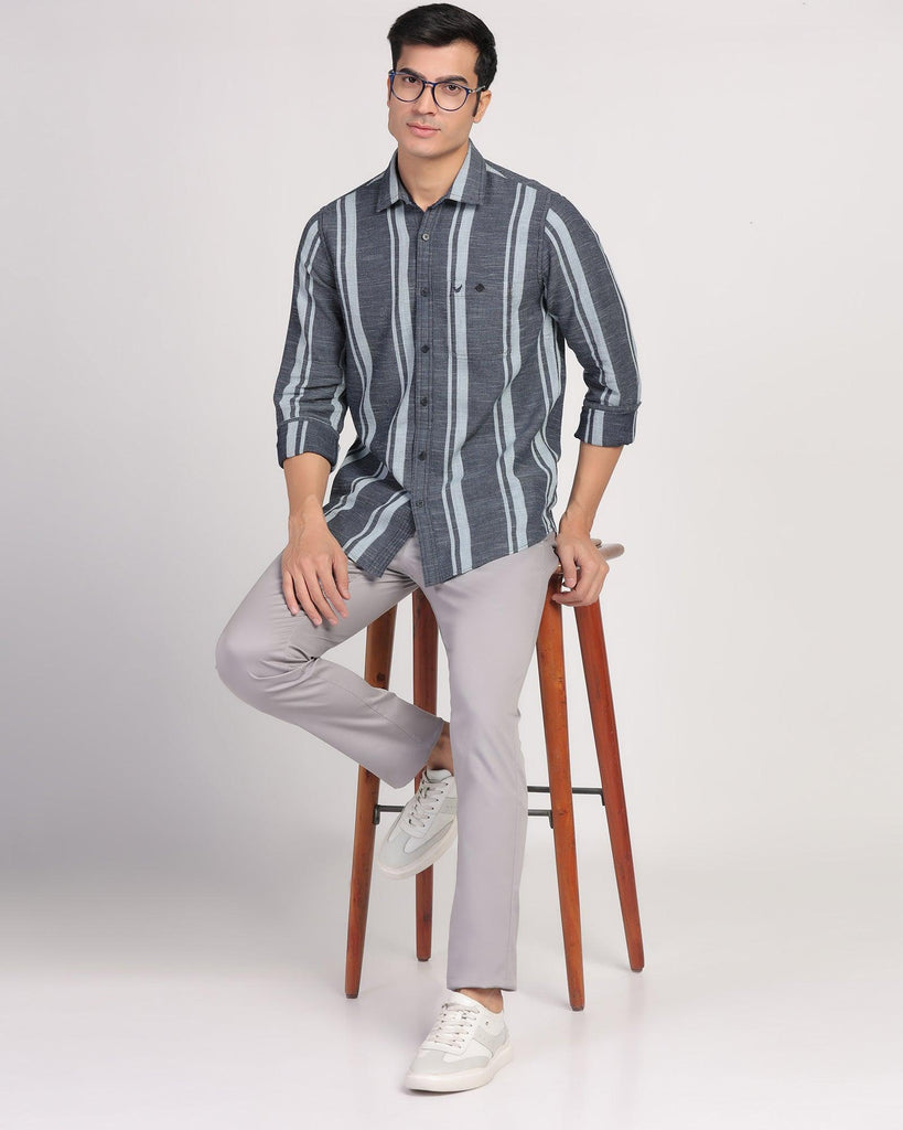 Casual Indigo Stripe Shirt - Jazz