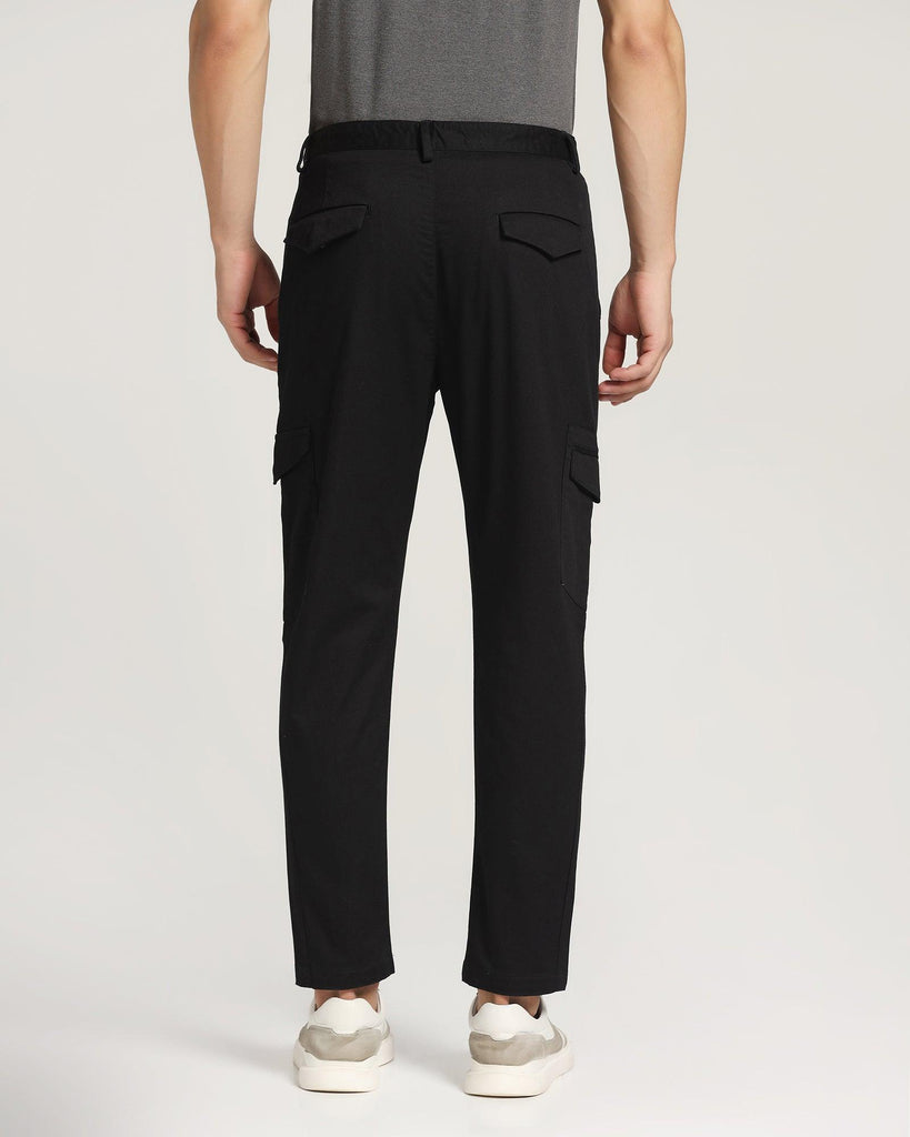 Nadal Casual Black Solid Khakis - Boat