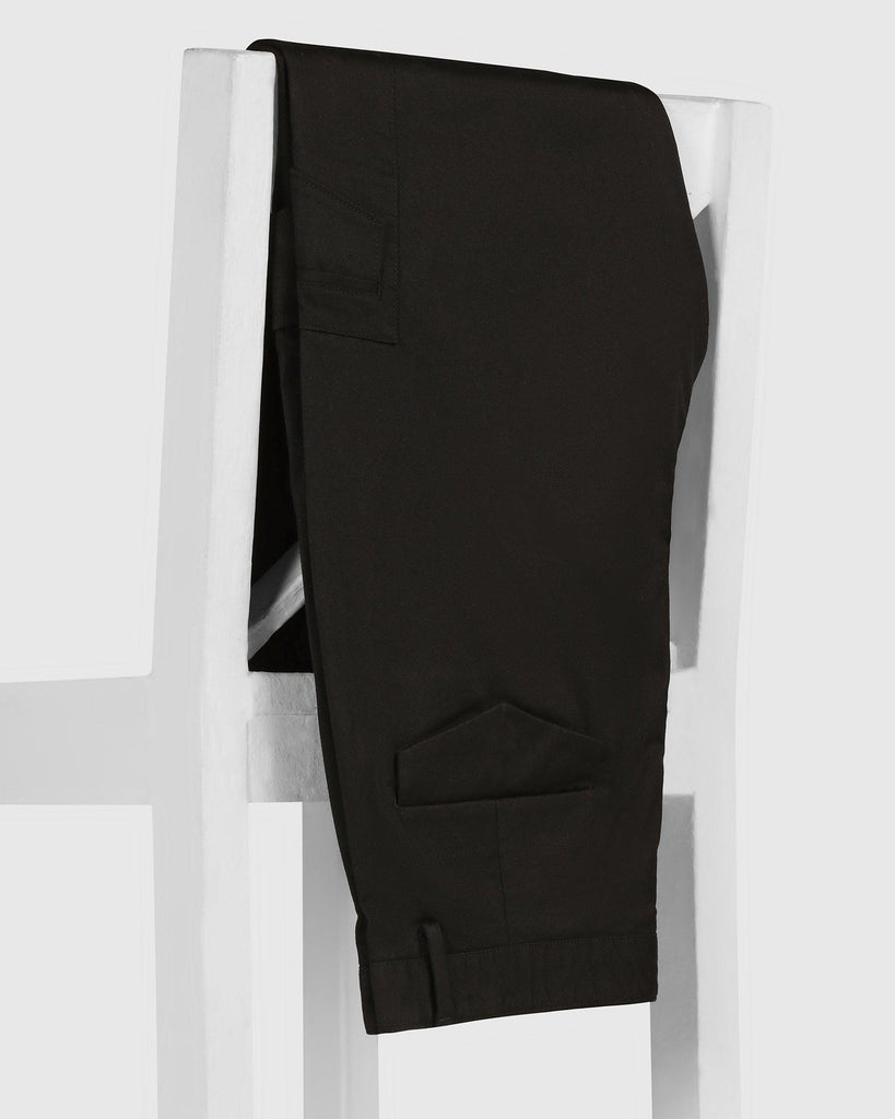 Nadal Casual Black Solid Khakis - Boat