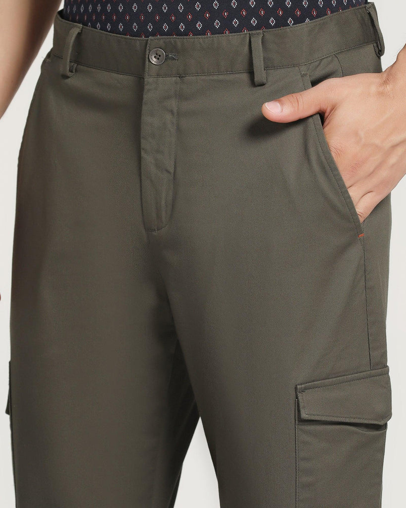 Nadal Casual Dark Green Solid Khakis - Boat