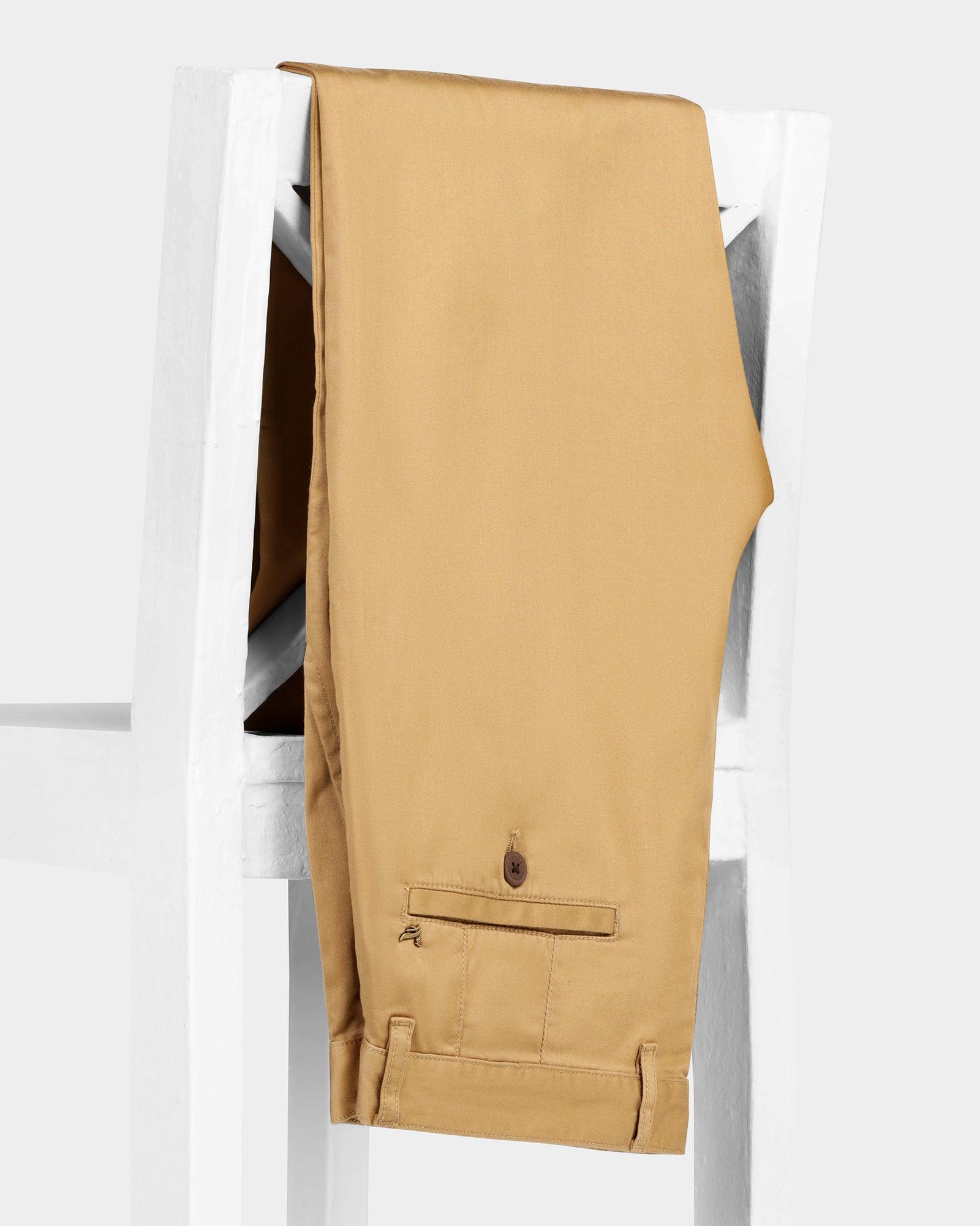 Slim Comfort B-95 Casual Khaki Solid Khakis - Mark - Blackberrys