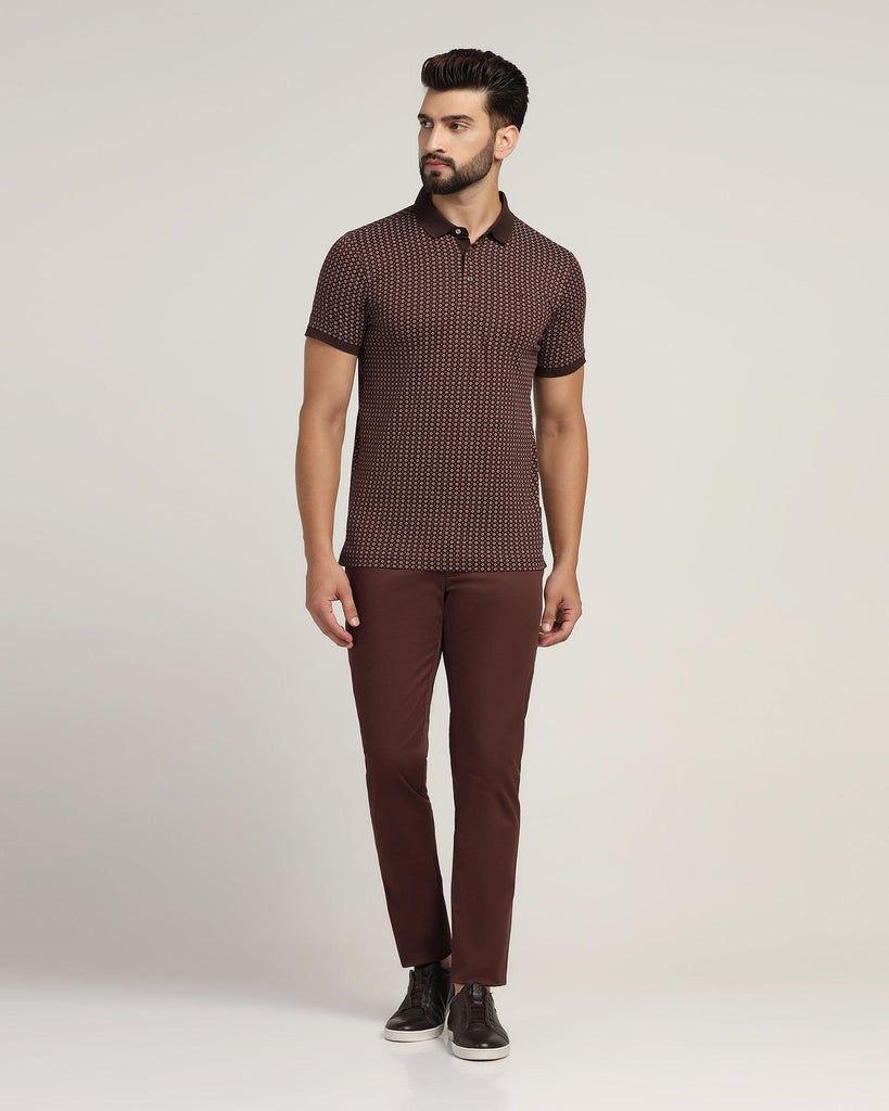 Slim Fit B-91 Casual Rust Solid Khakis - Cultron