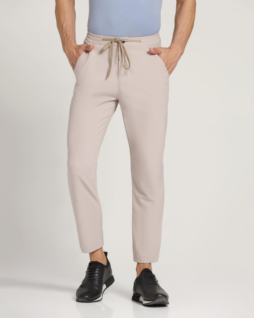 Nadal Casual Stone Beige Solid Khakis - Jin