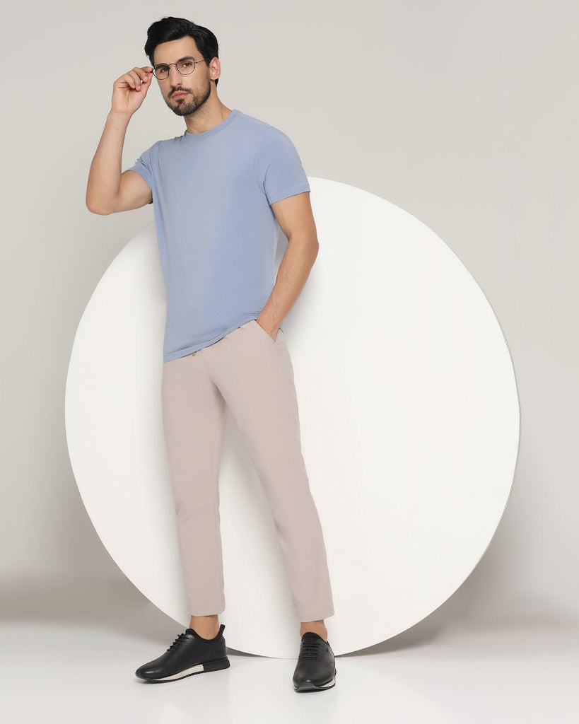 Nadal Casual Stone Beige Solid Khakis - Jin