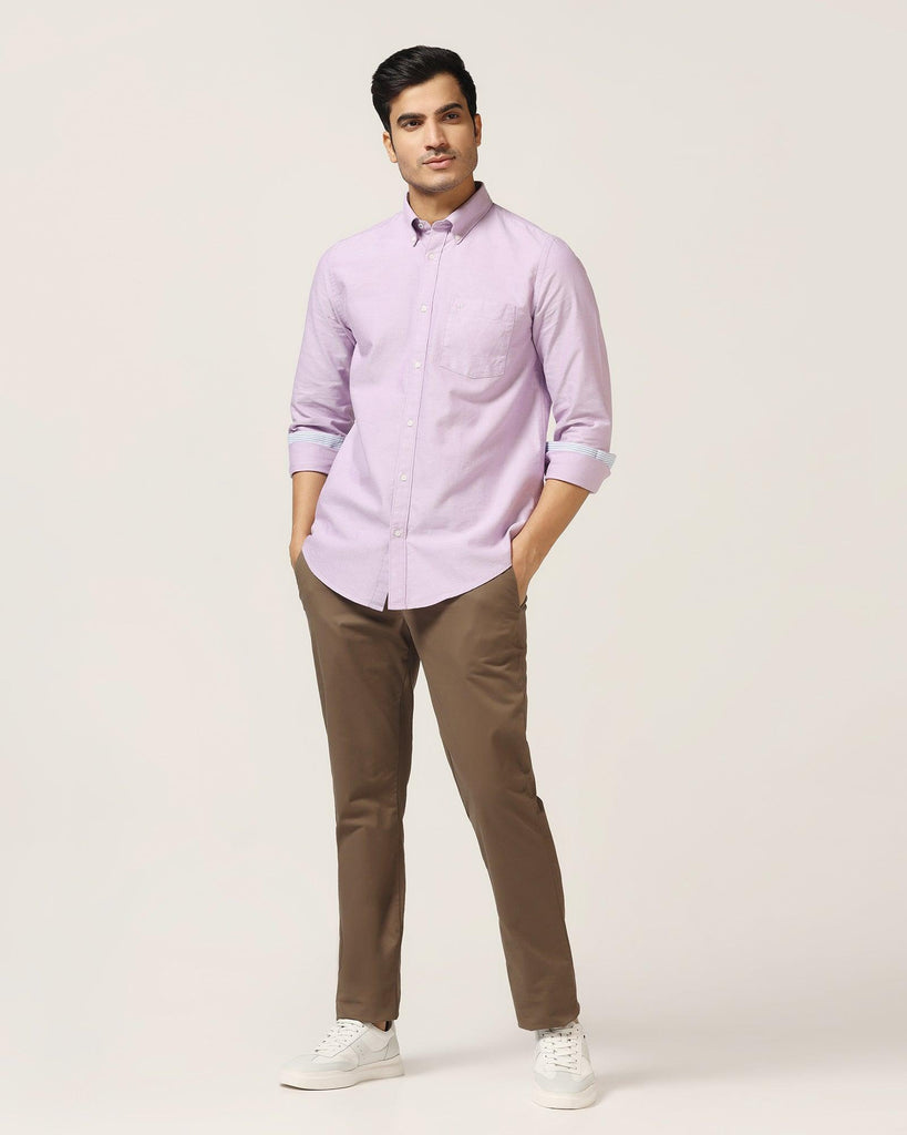 Casual Lavender Solid Shirt - Donic