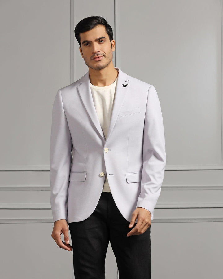 Casual Lavender Textured Blazer - Ken