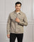 Casual Light Olive Solid Denim Jacket - Rudy