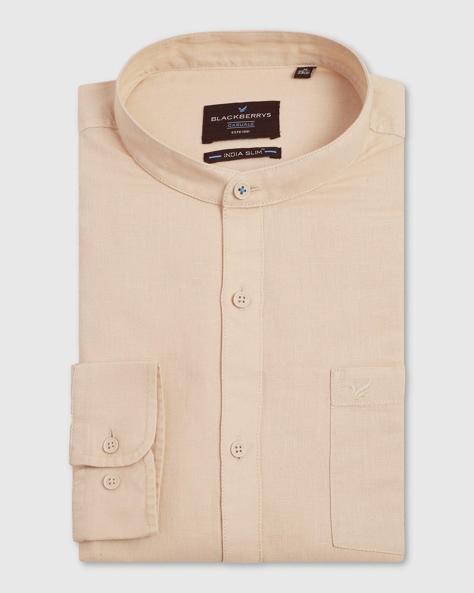 Casual Natural Solid Shirt - Perry