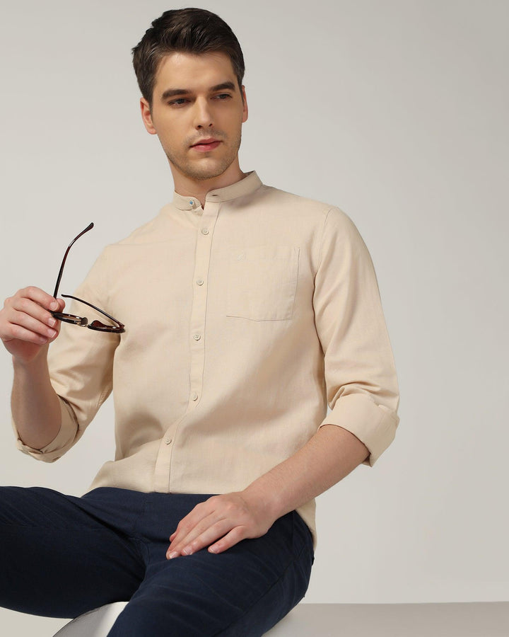 Casual Natural Solid Shirt - Perry