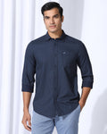 Casual Navy Printed Shirt - Renan