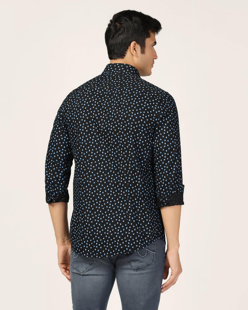 Casual Navy Printed Shirt - Ziff